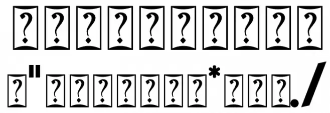 elma 03 Font OTHER CHARS