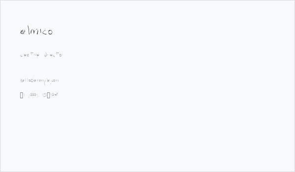 elmico Business Card