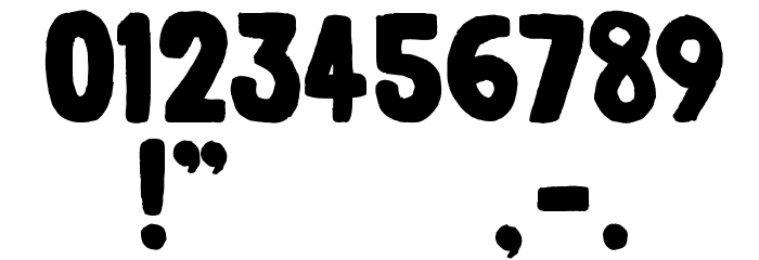 elph_chubba Font OTHER CHARS