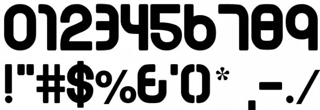 EMEN Lowercase Font OTHER CHARS