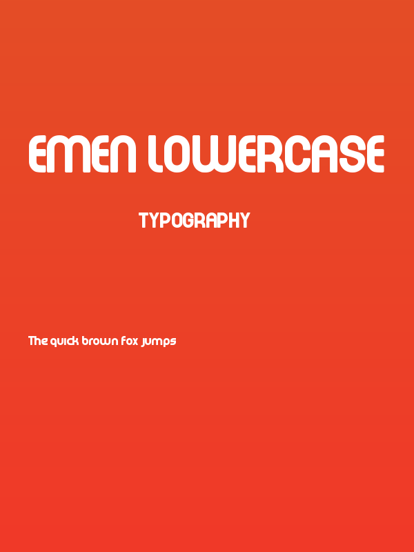 EMEN Lowercase Poster