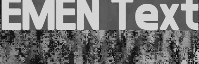 EMEN Text Font examples