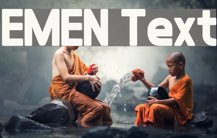EMEN Text Font examples