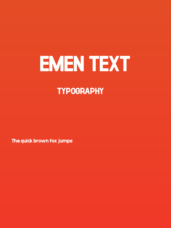 EMEN Text Poster