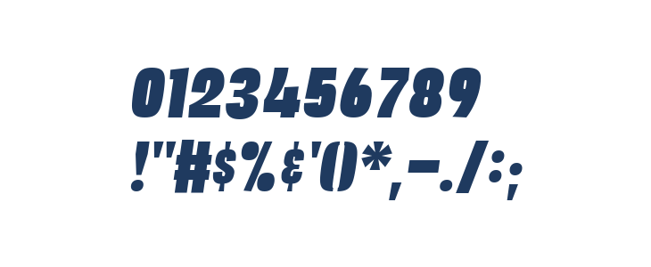 EMINOR Black Italic Other Characters