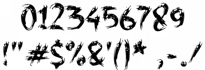 EMOTIONALLY BEATEN Font OTHER CHARS