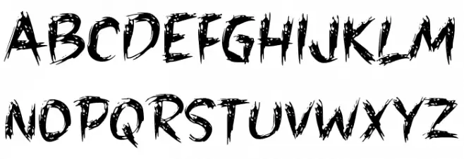 EMOTIONALLY BEATEN Schriftart Groß