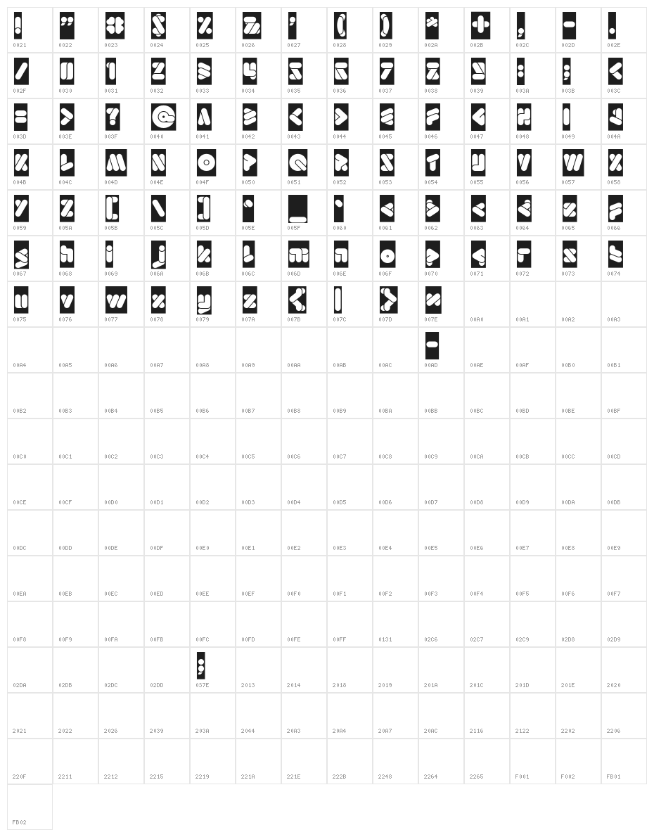 EMPEROROFJAPANInverse Character Map