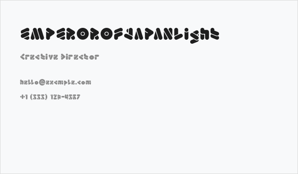 EMPEROROFJAPANLight Business Card
