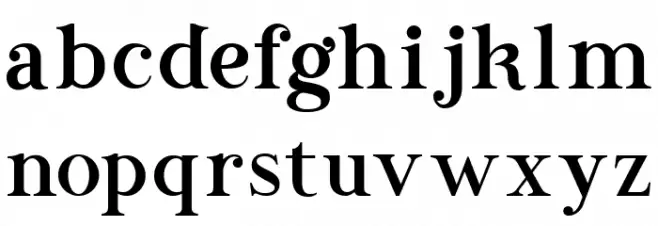 EMPHATIC Font Litere mici
