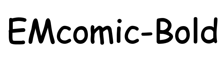 EMcomic-Bold Font