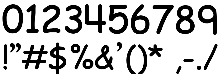 EMcomic-Bold Font OTHER CHARS