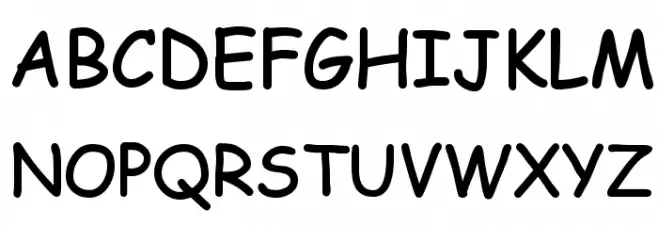 EMcomic-Bold Caratteri MAIUSCOLE