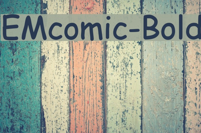 EMcomic-Bold Font examples