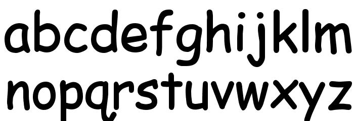 EMcomic-Bold Font LOWERCASE