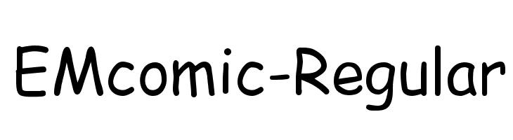 EMcomic-Regular Font