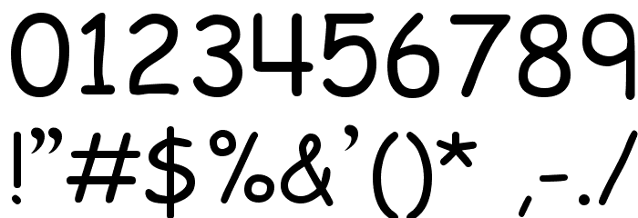 EMcomic-Regular Font OTHER CHARS