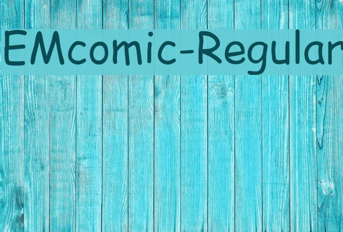 EMcomic-Regular Font examples