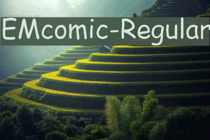 EMcomic-Regular Font examples