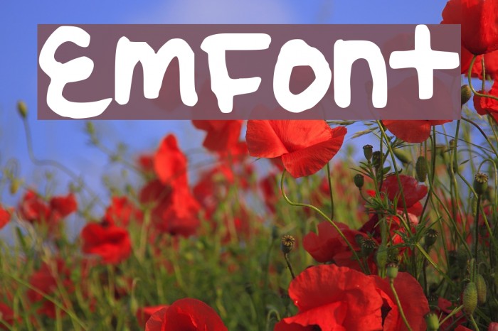 EmFont Font examples