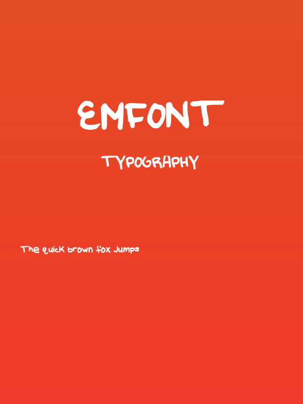 EmFont Poster