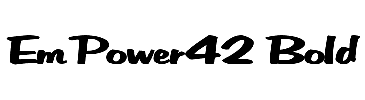 EmPower42 Bold  Frei Schriftart Herunterladen