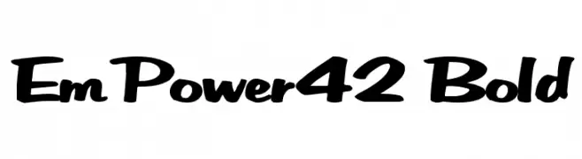 EmPower42 Bold  フリーフォントのダウンロード