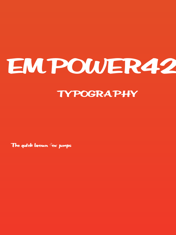 EmPower42 Bold Poster