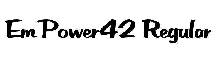 EmPower42 Regular  Frei Schriftart Herunterladen