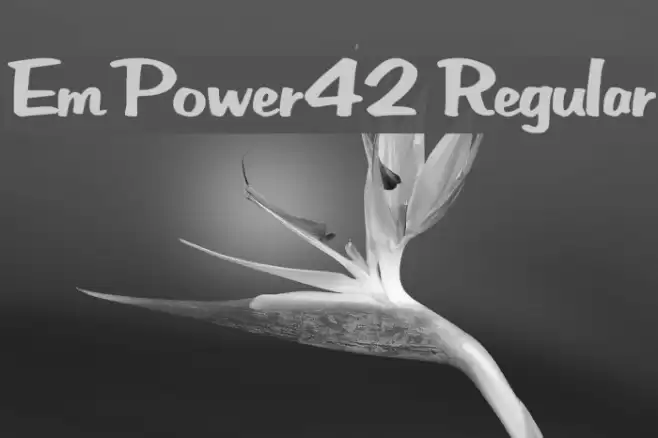EmPower42 Regular Font examples