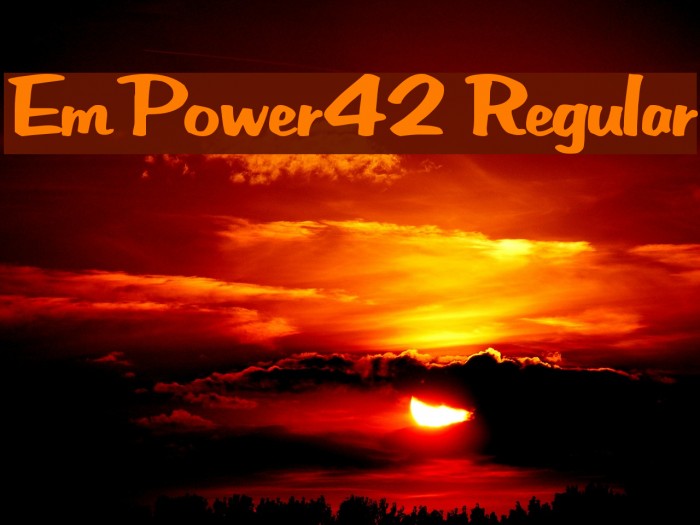 EmPower42 Regular Font examples