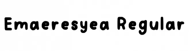 Emaeresyea Regular  Скачать бесплатные шрифты