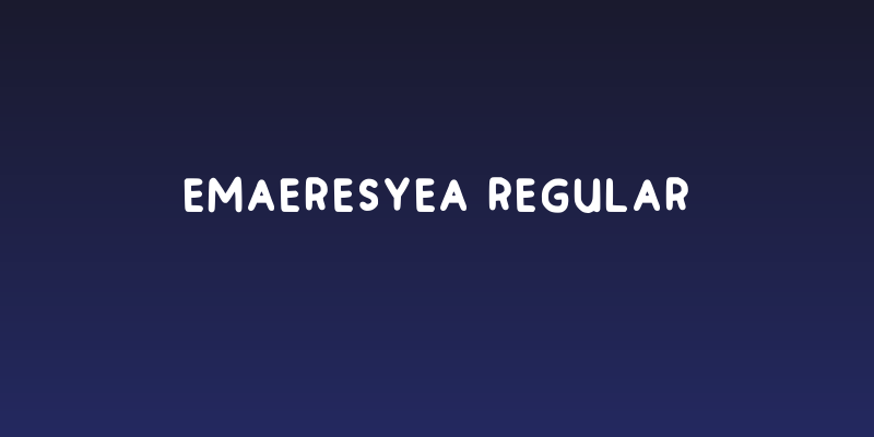 Emaeresyea Regular Social Header