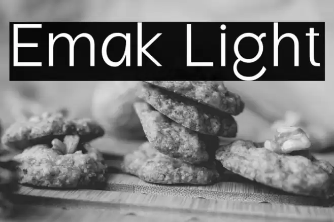 Emak Light फ़ॉन्ट examples