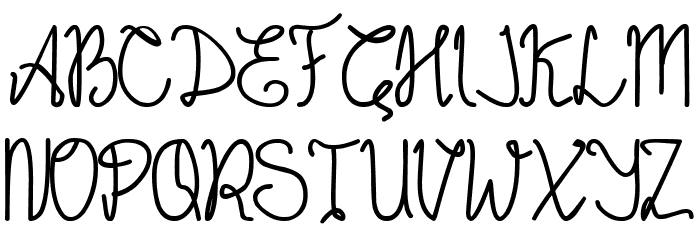 Emalia Script 字体 大写