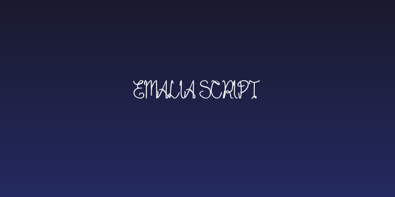 Emalia Script Social Header