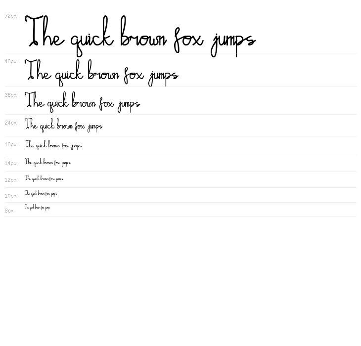 Emalia Script Waterfall