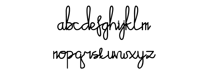 Emalia Script 字体 小写