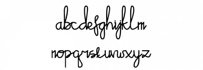 Emalia Script 字体 小写