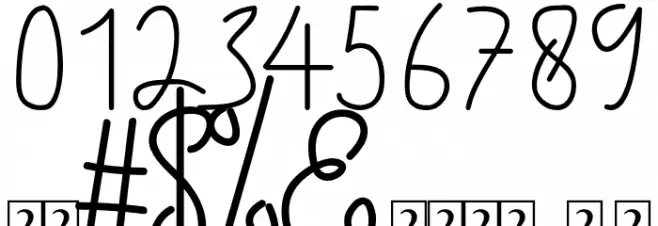 EmaliaDemo Font OTHER CHARS