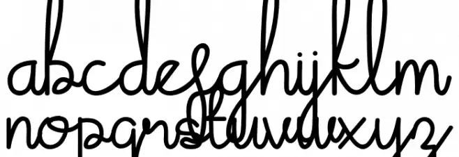 EmaliaDemo Schriftart Kleinbuchstaben