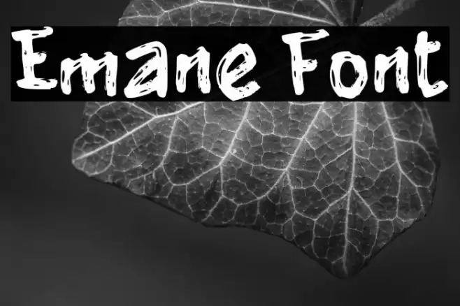 Emane Font examples