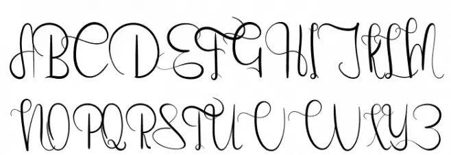 Emanuela Bold Schriftart Groß