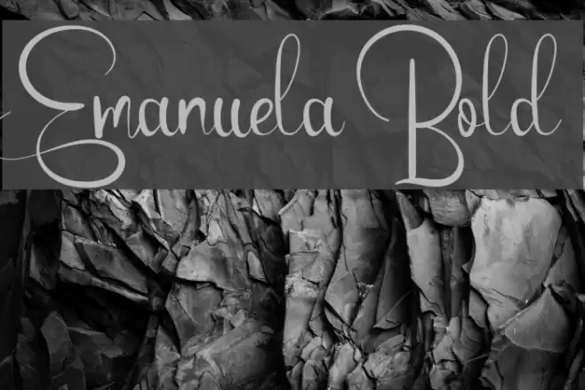 Emanuela Bold Font examples