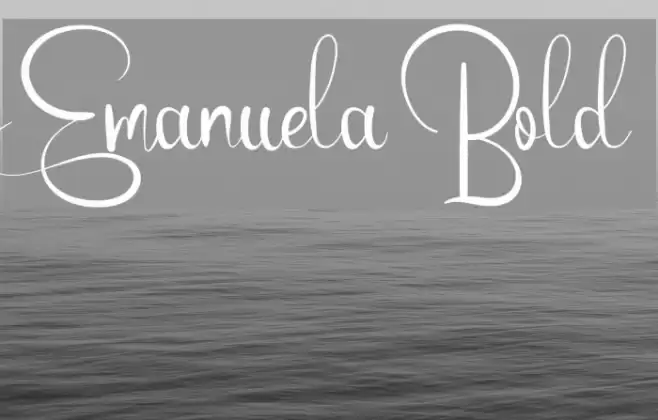 Emanuela Bold Font examples