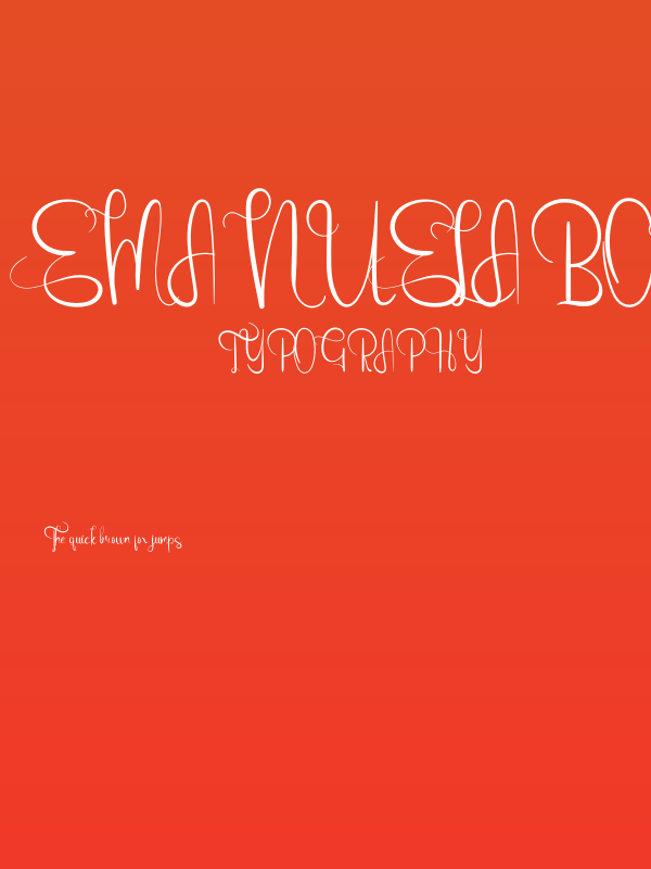 Emanuela Bold Poster