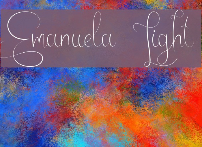 Emanuela Light Font examples