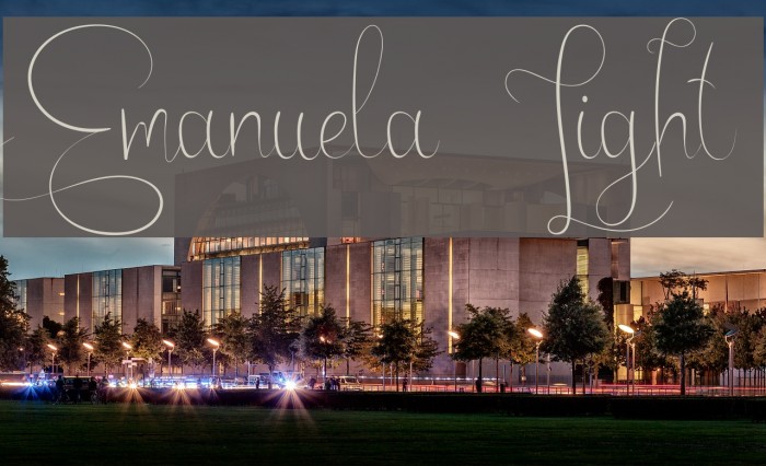 Emanuela Light Font examples