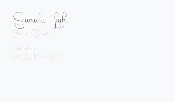 Emanuela Light Business Card