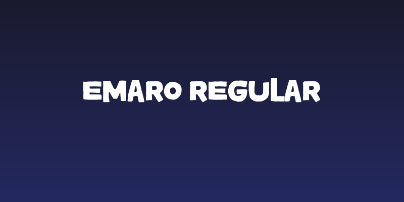 Emaro Regular Social Header